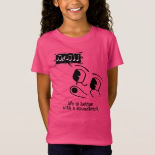 Camiseta "La vida es mejor con una banda sonora"