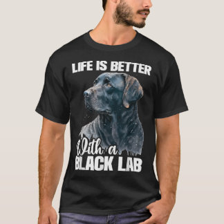 Camiseta La Vida Es Mejor Con Una Cachorra De Perros De Bla