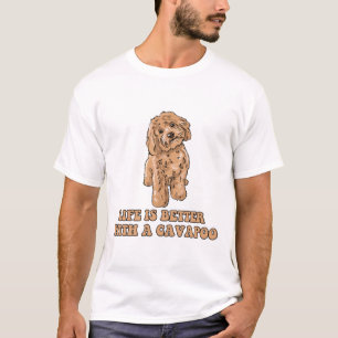 Camiseta La Vida Es Mejor Con Una Cavapoo - Perro Funny Lov