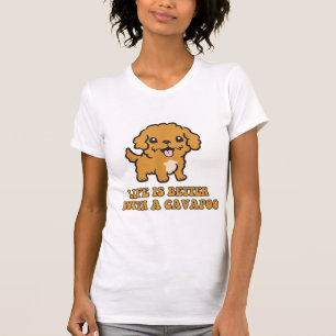 Camiseta La Vida Es Mejor Con Una Cavapoo - Un Perro Funny