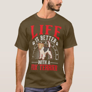 Camiseta La Vida Es Mejor Con Una Prima De Fo Terrier 552