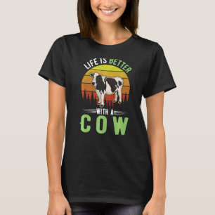 Camiseta La vida es mejor con una prima de vaca