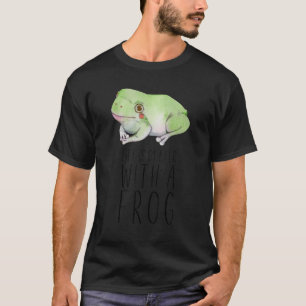 Camiseta La Vida Es Mejor Con Una Rana Cute Mascota De Arte