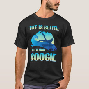 Camiseta La Vida Es Mejor Cuando Boogie Board Funny Surfing