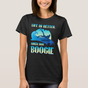 Camiseta La Vida Es Mejor Cuando Boogie Board Funny Surfing