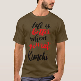 Camiseta La Vida Es Mejor Cuando Comes Kimchi 2