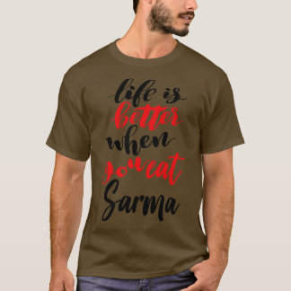 Camiseta La Vida Es Mejor Cuando Comes Sarma 1