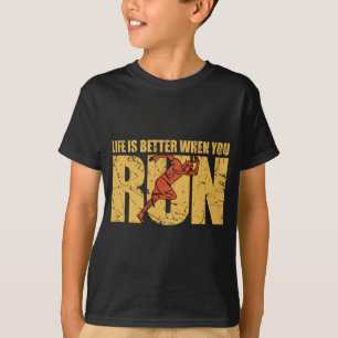 Camiseta La vida es mejor cuando corres