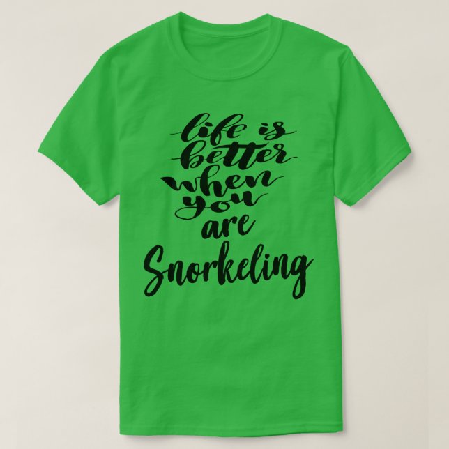 Camiseta La Vida Es Mejor Cuando Estás Buceando (Diseño del anverso)