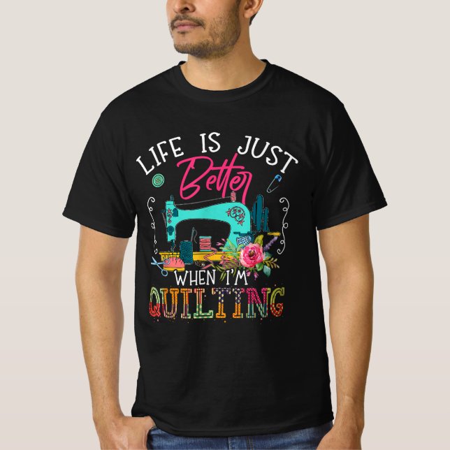 Camiseta La Vida Es Mejor Cuando Me Quilando (Anverso)