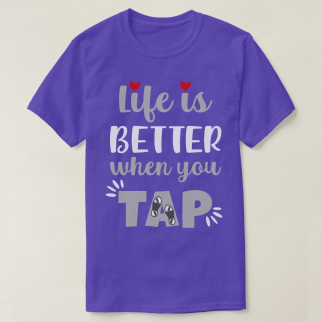 Camiseta La vida es mejor cuando uno toca (Diseño del anverso)