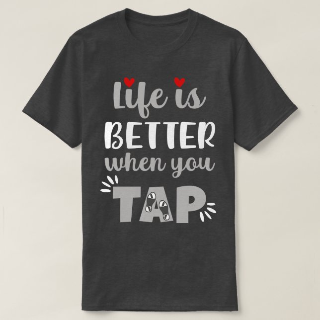 Camiseta La vida es mejor cuando uno toca (Diseño del anverso)