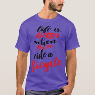 Camiseta La Vida Es Mejor Cuando Viajas En Bicicleta 1