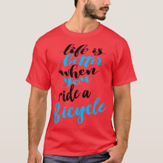 Camiseta La Vida Es Mejor Cuando Viajas En Bicicleta 4