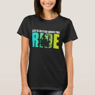 Camiseta La Vida Es Mejor Cuando Viajas, UTV SXS 4 Ruedas