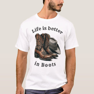 Camiseta La vida es mejor en Boots