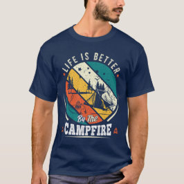 Camiseta La vida es mejor en Campfire Funny Camper Camp
