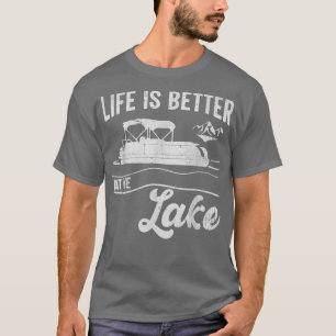 Camiseta La Vida Es Mejor En El Barco Del Lago Vintage Pont