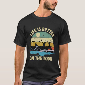 Camiseta La Vida Es Mejor En El Bote De Toon Pontoon