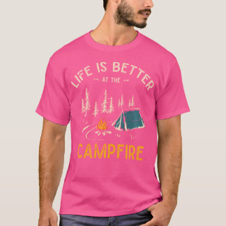 Camiseta La Vida Es Mejor En El Campamento Camionero De Cam