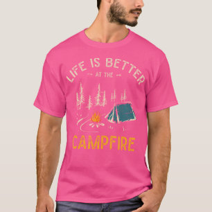 Camiseta La Vida Es Mejor En El Campamento Camionero De Cam