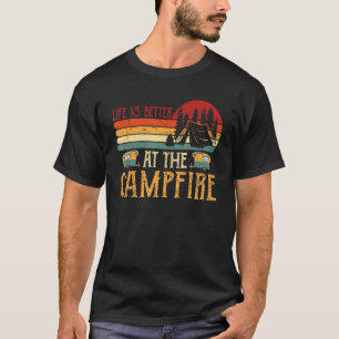 Camiseta La Vida Es Mejor En El Campamento Camionero De Cam