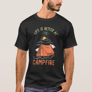 Camiseta La Vida Es Mejor En El Campamento Campbell Camper