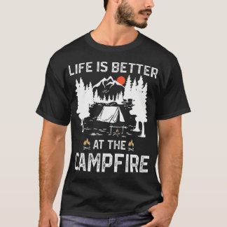 Camiseta La Vida Es Mejor En El Campamento De Camping Fores