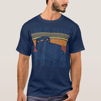 Camiseta La Vida Es Mejor En El Cómico Bote Pontoon