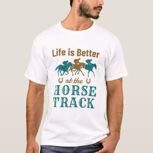 Camiseta La vida es mejor en el fanático de la Carreras de