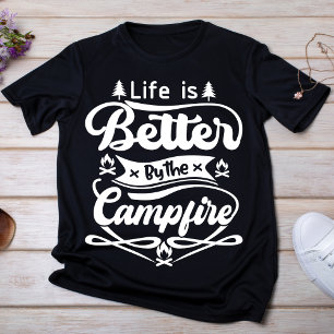 Camiseta La vida es mejor en el Fogata