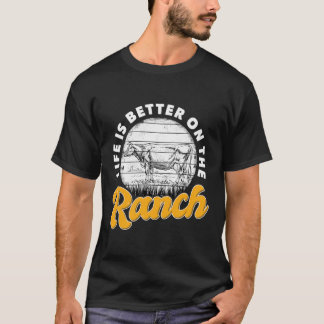 Camiseta La Vida Es Mejor En El Ganadero Livi