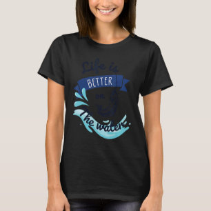 Camiseta La Vida Es Mejor En El Humor De Pesca Gracioso En