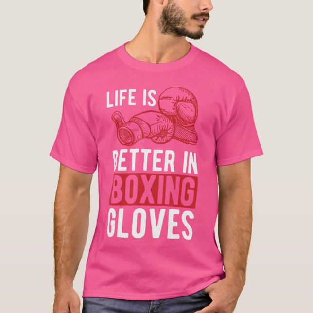 Camiseta La Vida Es Mejor En El Kickboxing Kickboxing Kickb (Anverso)