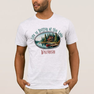 Camiseta La vida es mejor en el lago