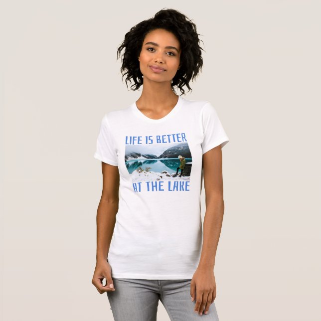 Camiseta La vida es mejor en el lago (Anverso completo)