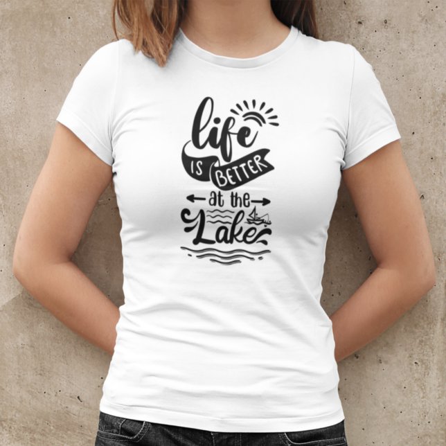 Camiseta La vida es mejor en el lago (Subido por el creador)