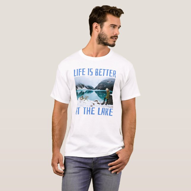 Camiseta La vida es mejor en el lago (Anverso completo)