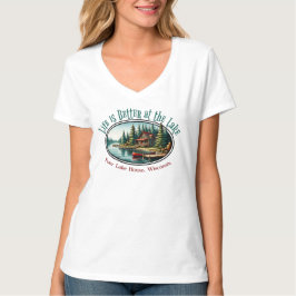 Camiseta La vida es mejor en el lago