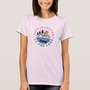 Camiseta La vida es mejor en el lago