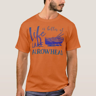 Camiseta La vida es mejor en el lago Arrowhead California S