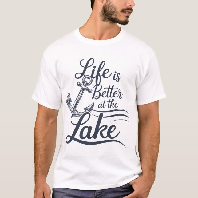 Camiseta La vida es mejor en el lago T-Shirt (Anverso)