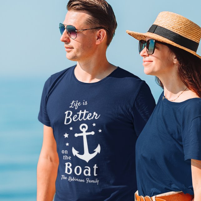Camiseta La Vida Es Mejor En El Nombre De La Familia Náutic (Subido por el creador)