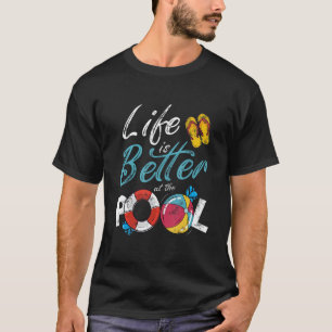 Camiseta La vida es mejor en el Pool Vacation 1