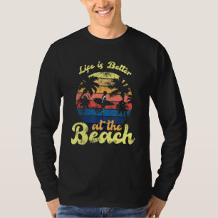 Camiseta La Vida Es Mejor En El Surfista.