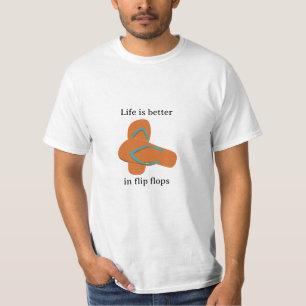 Camiseta La vida es mejor en Flip Flops