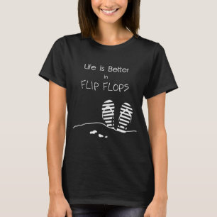 Camiseta La vida es mejor en Flip Flops