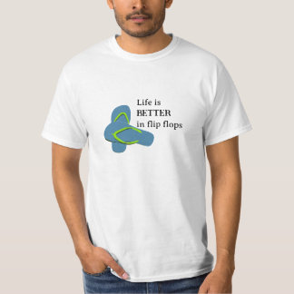 Camiseta La vida es mejor en Flip Flops