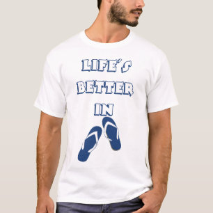 Camiseta La vida es mejor en Flip Flops