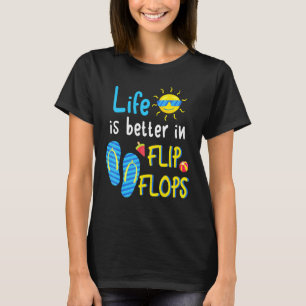 Camiseta La Vida Es Mejor En Flip Flops 3